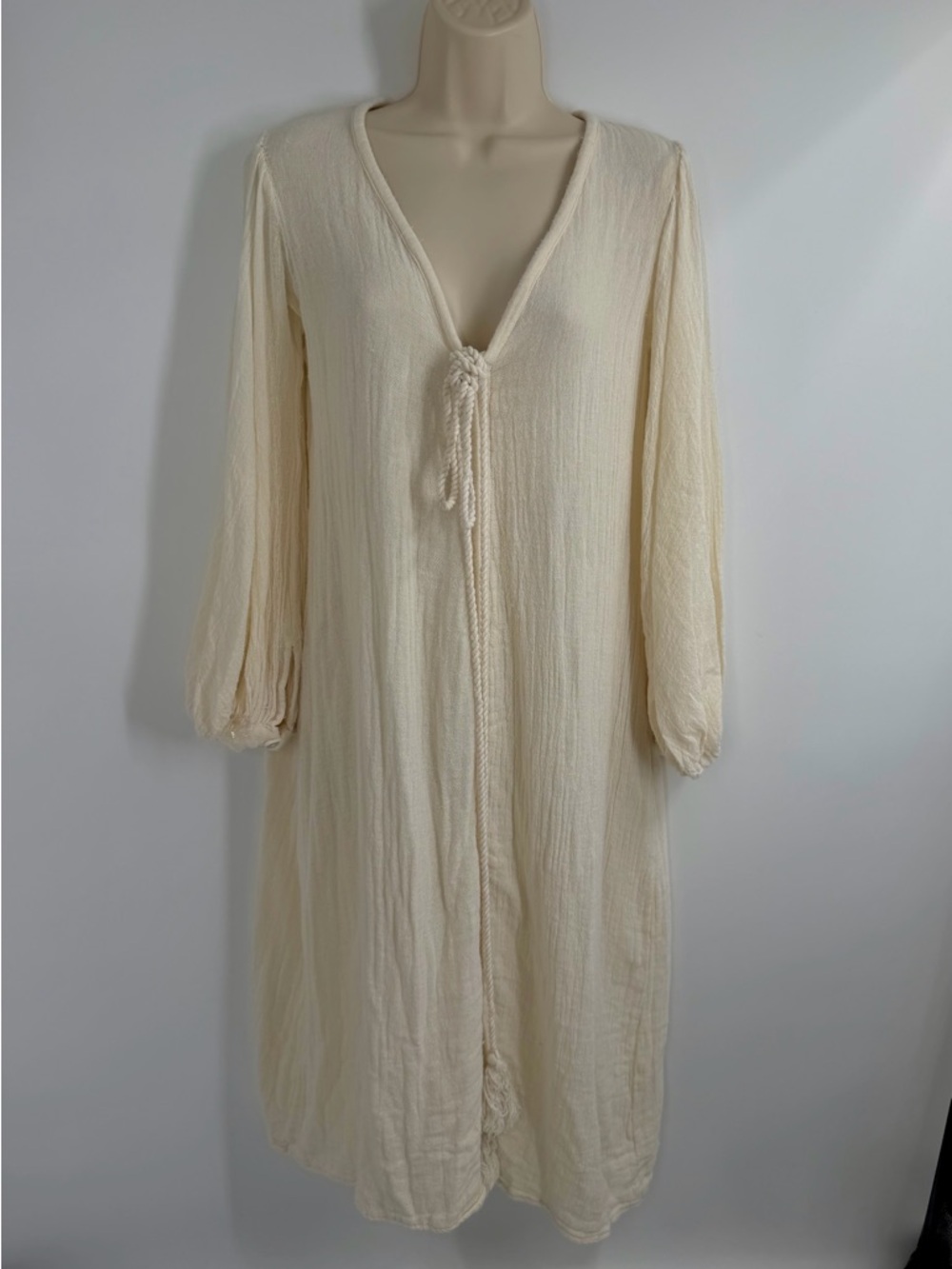 Jen's Pirate Booty Cream Maxi Boho Festival Dress